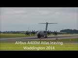 Turkish Airbus A400M Atlas leaving Waddington 2014