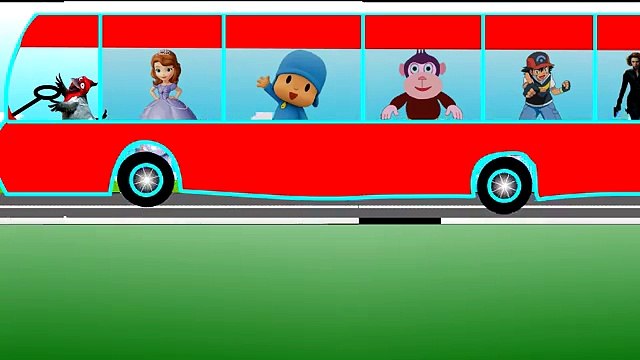 Wheels on the bus go round and round latest nursery kids rhyming poem children education -