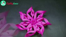3D Snowflake DIY Tutorial - How to Makegfdgd 3D Paper Snowflakes for homemade decorations