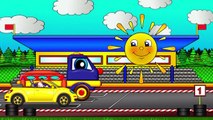 Cars cartoons. Learn numbers with  Helpy the trvgfg