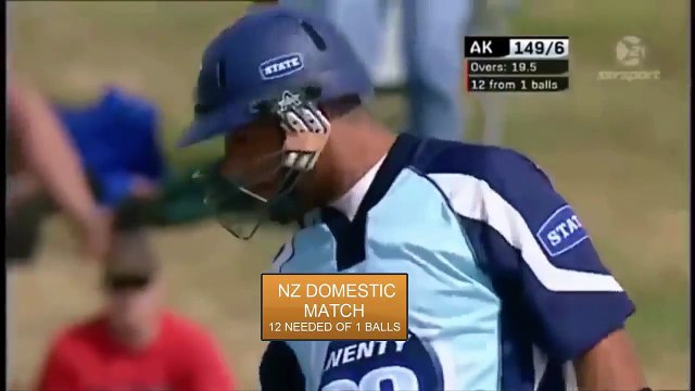 12 Runs Needed From Last Ball Last Ball Thrilling Finishes In Cricket