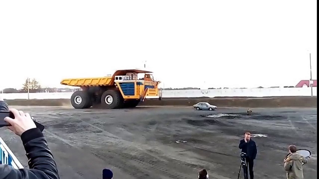 Big truck vs little car
