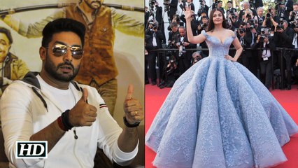 Abhishek is GUSHING over Aishwarya's Cannes look