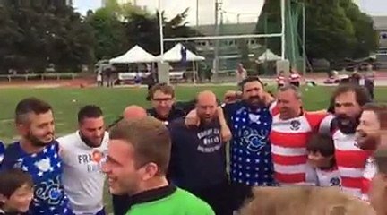 Célébration d'un arbitre à Valenciennes