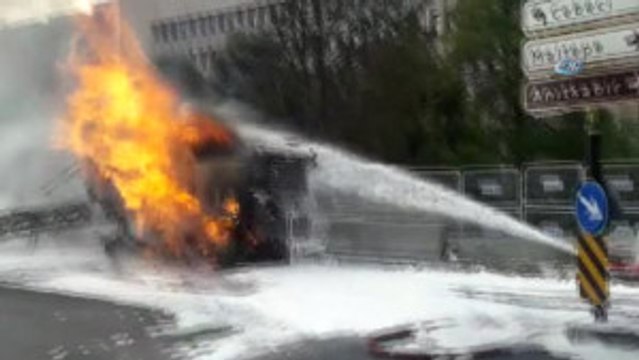 Ankara Adliyesi Önünde Doğal Gaz Patlaması