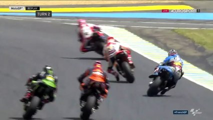 Miracle : Jack Miller sort indemne d'une incroyable chute