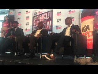 HOLYFIELD, LEWIS, HOPKINS & DE LA HOYA CLOWN & REMINISCE ABOUT HISTORIC FIGHTS AGAINST EACH OTHER