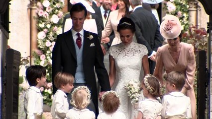Pippa Middleton leaves church as a married woman