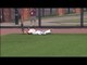 Texas State LF Granger Studdard with a Diving Catch During the Sun Belt Conference Seimifinal Game
