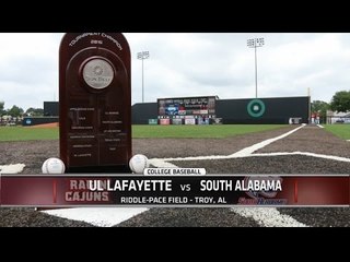 2015 Sun Belt Baseball Championship: UL Lafayette vs South Alabama Championship Game Highlights