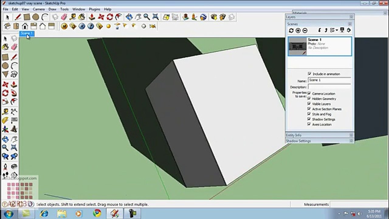 Google Sketchup Tutorial 07-Vray Setting dalam Ruangan-Bahasa Indonesia