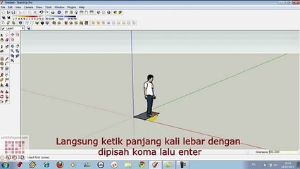 Google Sketchup-Tutorial 02-Perkenalan Interface 2-Bed bayi