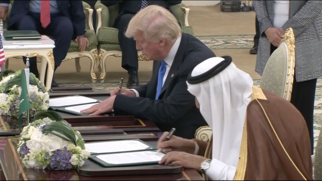 Trump signs bilateral agreements with Saudi Arabia, including military deal