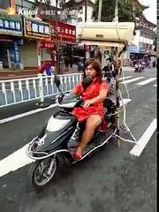 ac in scooty bike video