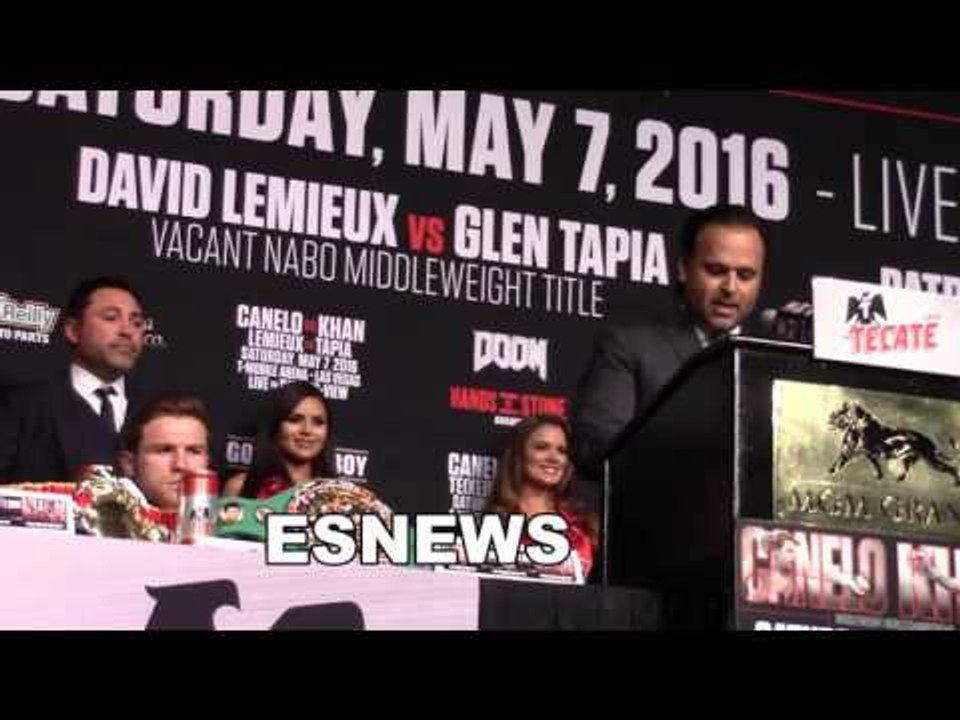 canelo vs khan press conference EsNews Boxing