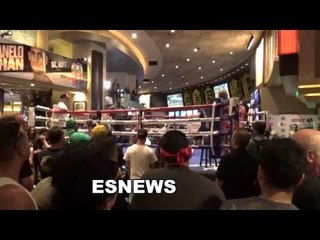 canelo khan undercard geln tapia on mitts for david lemieux EsNews Boxing