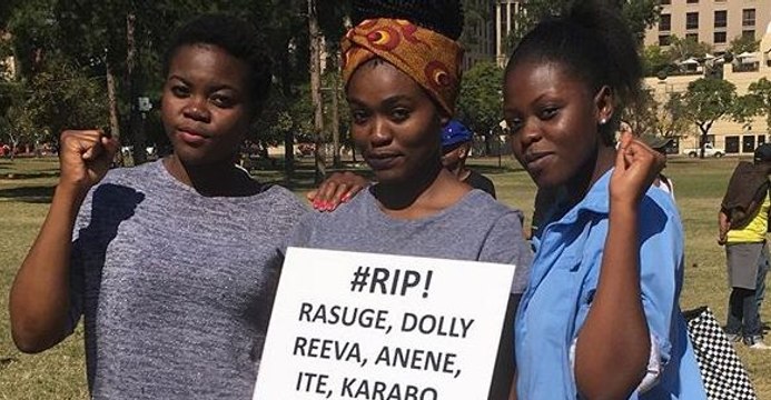 Crowds Protest Violence Against Women Outside Union Buildings
