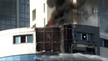 Otel İnşaatında Korkutan Yangın