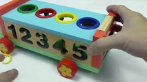 Learn Colors and Shapes with Animals Wooden Toys for Childre