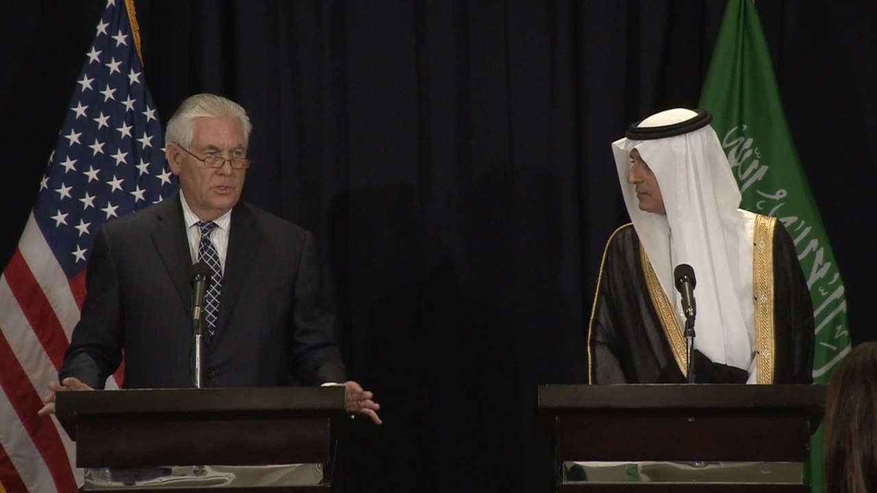 Tillerson gives details on U.S. arms deal with Saudi Arabia