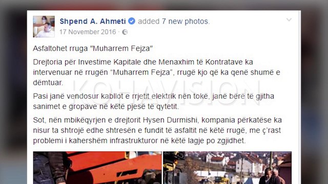 Rrugët në kryeqytet, në gjendje të mjerueshme - Komuna fajëson ish-qeverisjen për këtë gjendje