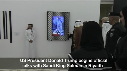 Trump, Saudi King Salman begin official talks in Riyadh