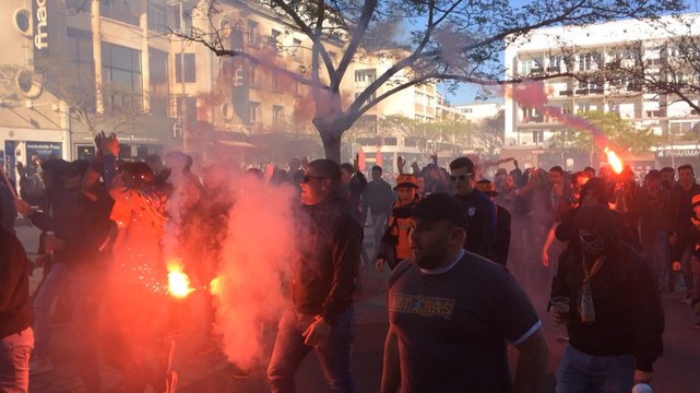Les ultras arrivent au Moustoir