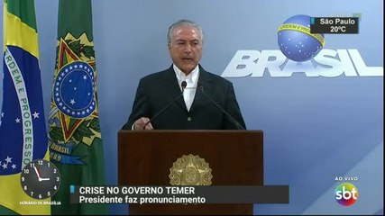 Temer diz que Joesley Batista cometeu ´o crime perfeito´