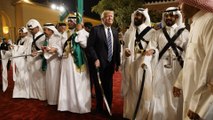 Trump, Ross and Tillerson dance along at Saudi welcome ceremony