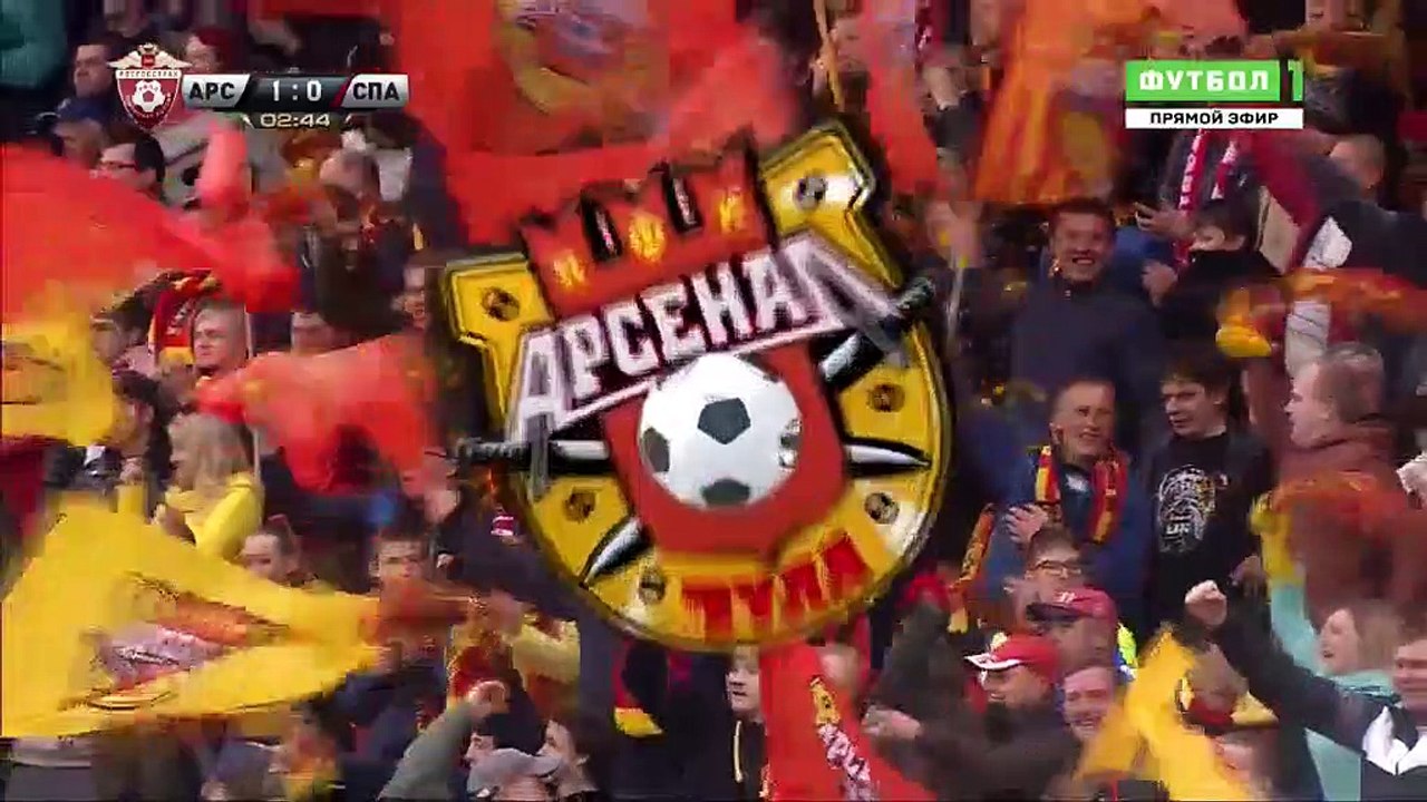 Federico Rasic Goal - Arsenal Tula 1-0 Spartak Moscow -Russia Premier Liga - 21052017 Full Replay HD