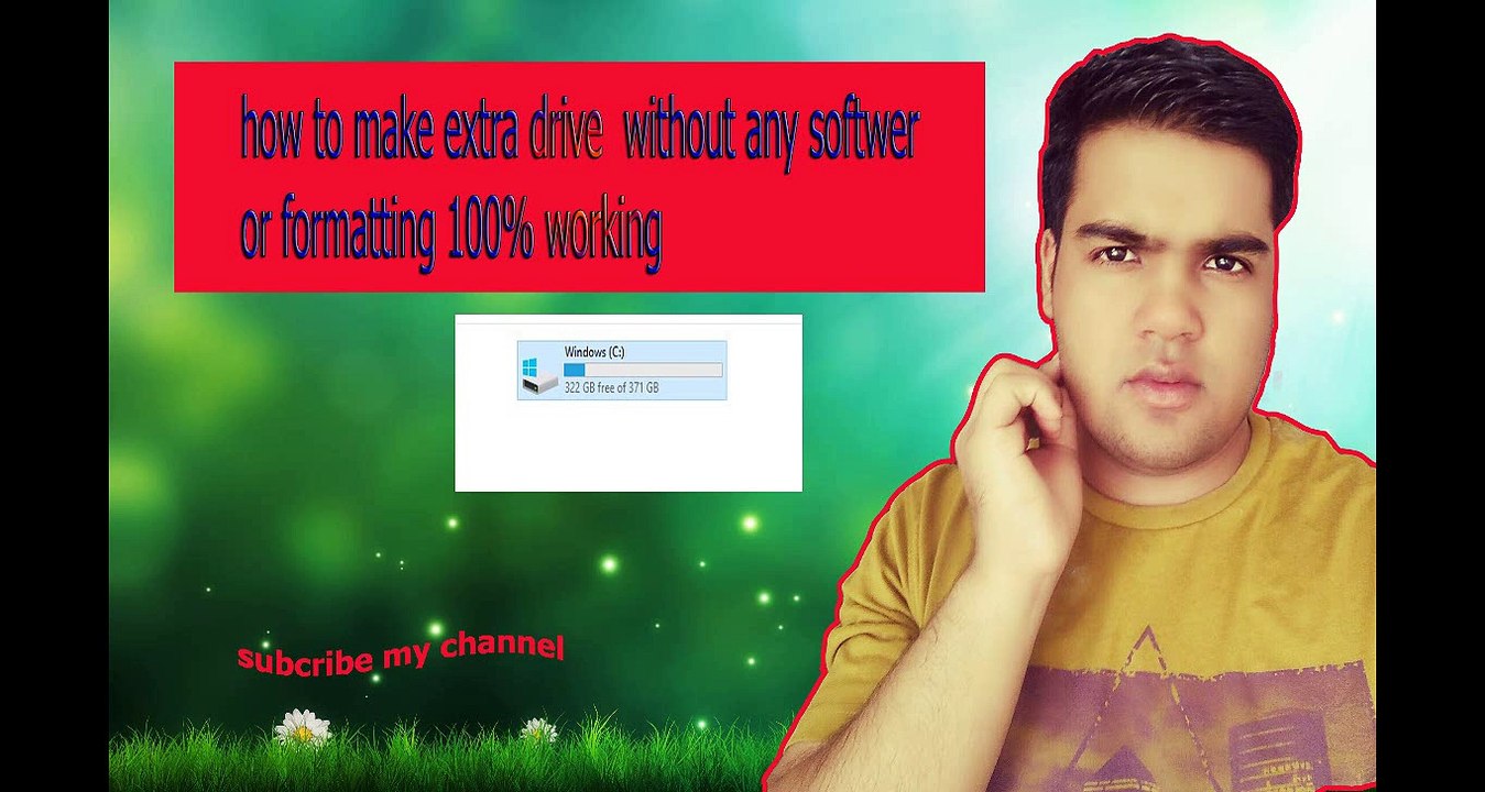 how to make extra drive without formatting hard disk |bangla