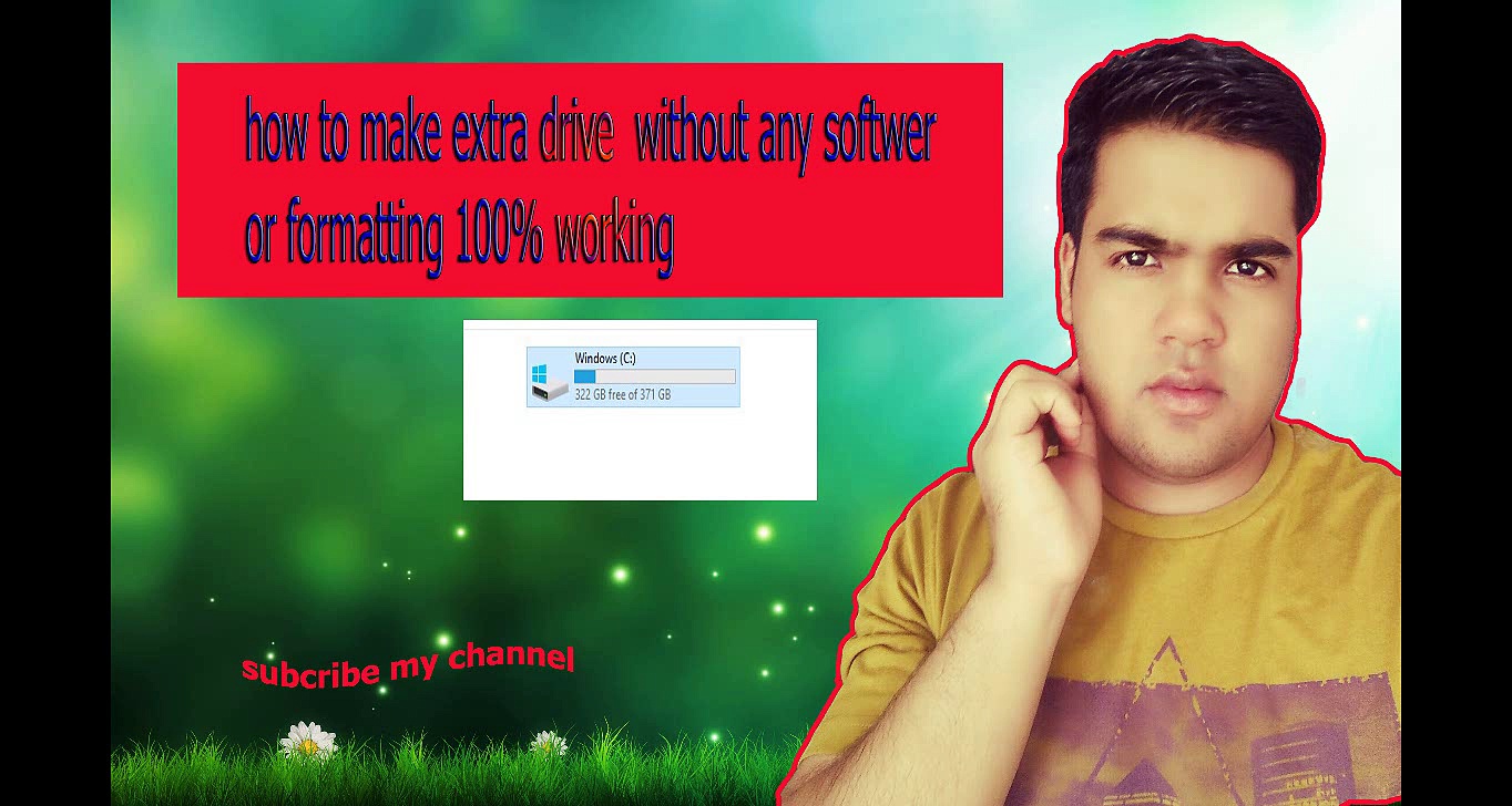 how to make extra drive without formatting hard disk |bangla