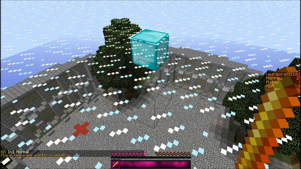 MINECRAFT-tirando 1v1!