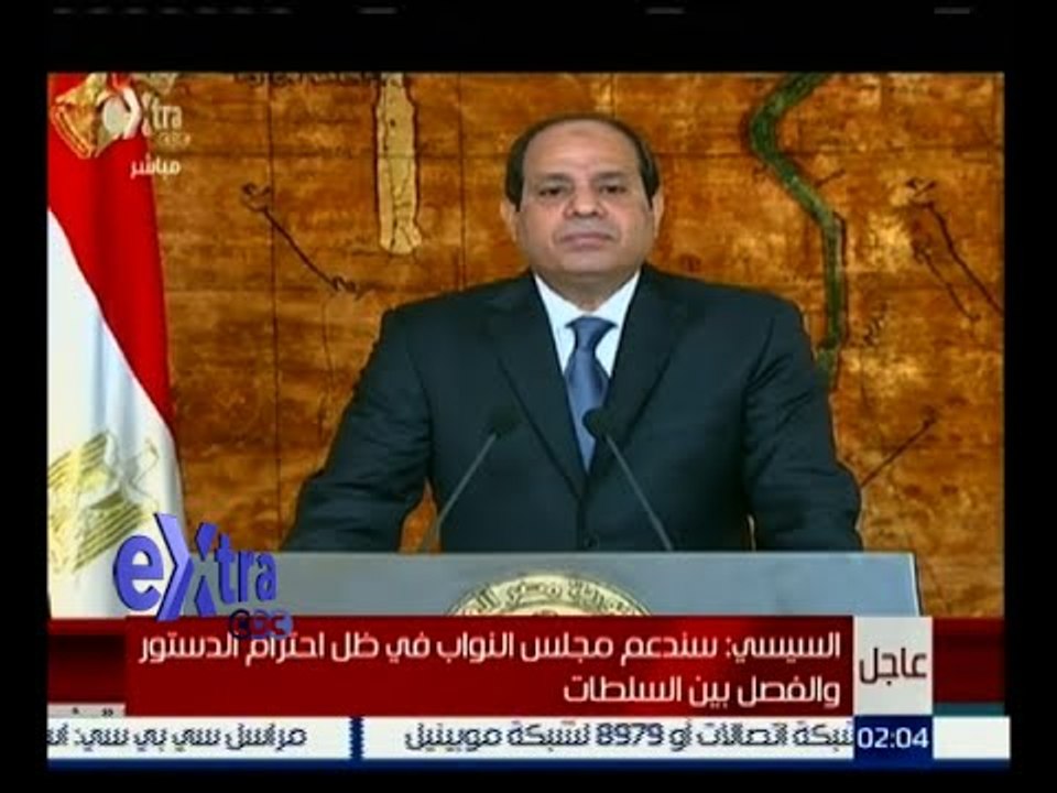 غرفة الأخبار | كلمة الرئيس السيسي في الذكري الخ...