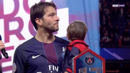 PSG-Caen : Maxwell ovationné pour son dernier match (20 mai 2017)