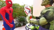 FREAKY Joker RUN OVER SpiderBaby Bumblebee Transformers Cars Toys! w Spiderman Venom Hulk Real Life