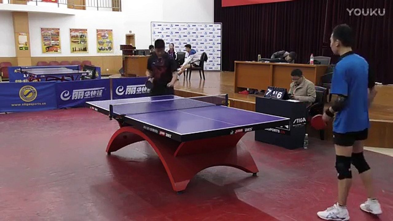 周庄A队张斌vs八通A队杜宏宇 2017年度北京地区乒乓球俱乐部联赛第四 标清