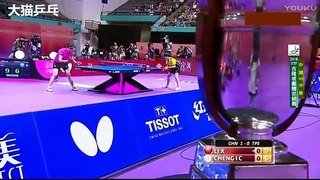 2016团体世乒赛小组赛李晓霞vs郑怡静 标清