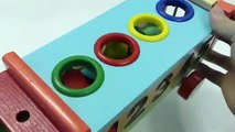Learn Colors and2 Shapes with Animals Wooden Toys for Children