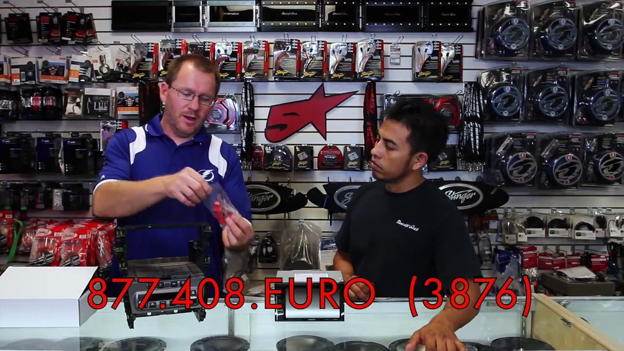 Euro Motorspeed Porsche double din mounting kit and wiring harness installation demo