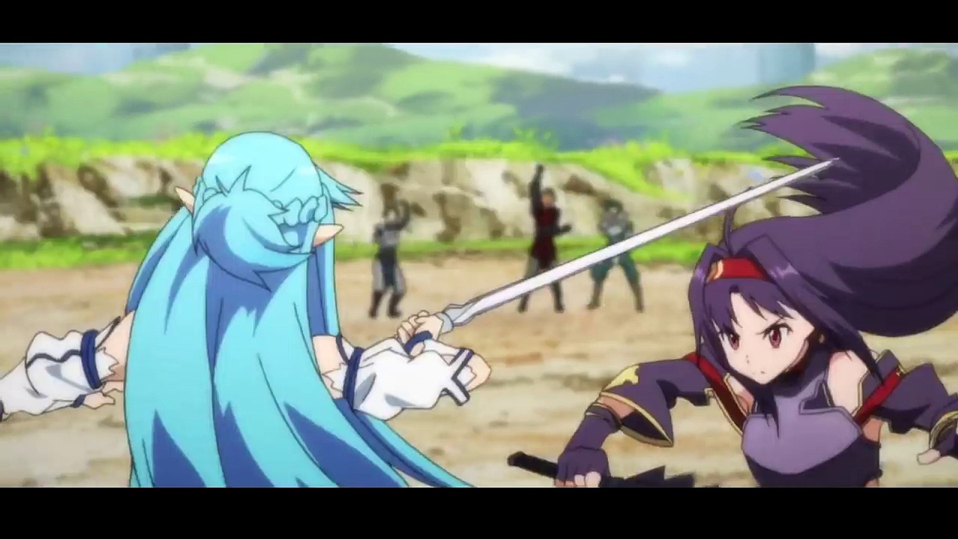 Anime Fighting Girl Sword