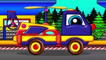umbers with  Helpy the truck. Cars racing cartoon. Educa