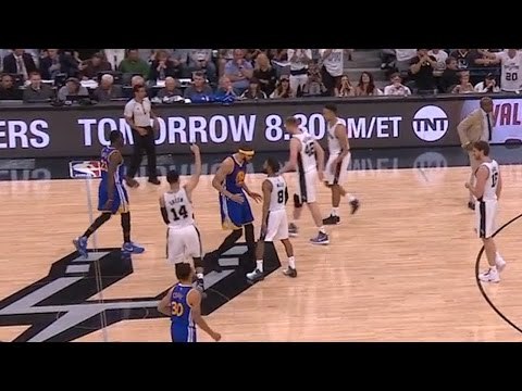 JaVale McGee & Patty Mills Exchange Words | Warriors vs Spurs | Game 3 | 2017 NBA Playoffs