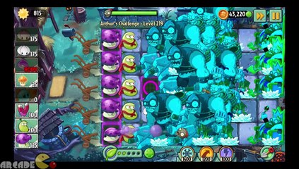 Plants Vs Zombies 2  Dark Ages Arthur's Challenge Impossible Level 220