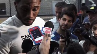 Kawhi Leonard On His Injury | NBA