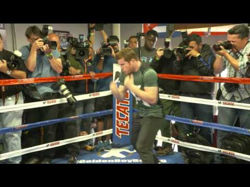 canelo alavrez arrived to the gym 12 days before his fight with khan EsNews Boxing
