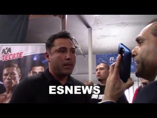 OSCAR DE LA HOYA In the House for CANELO media day EsNews Boxing