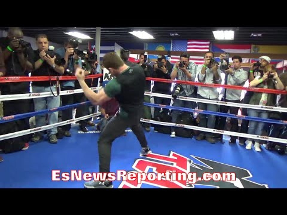 CANELO PREVIEWS HIS SHOCKINGLY IMPROVED HAND SPEED!!! IMPRESSIVE!!! - EsNews Boxing