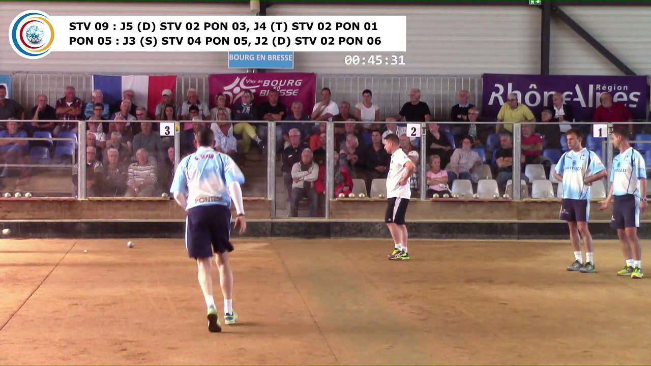 Quatrième tour, Saint-Vulbas contre Pontese, 1/4 finale aller, Coupe d'Europe des Clubs 2017, Sport Boules, Saint-Vulbas 2017