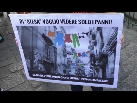 Napoli - Stese di camorra, corteo di protesta al Rione Sanità (20.05.17)
